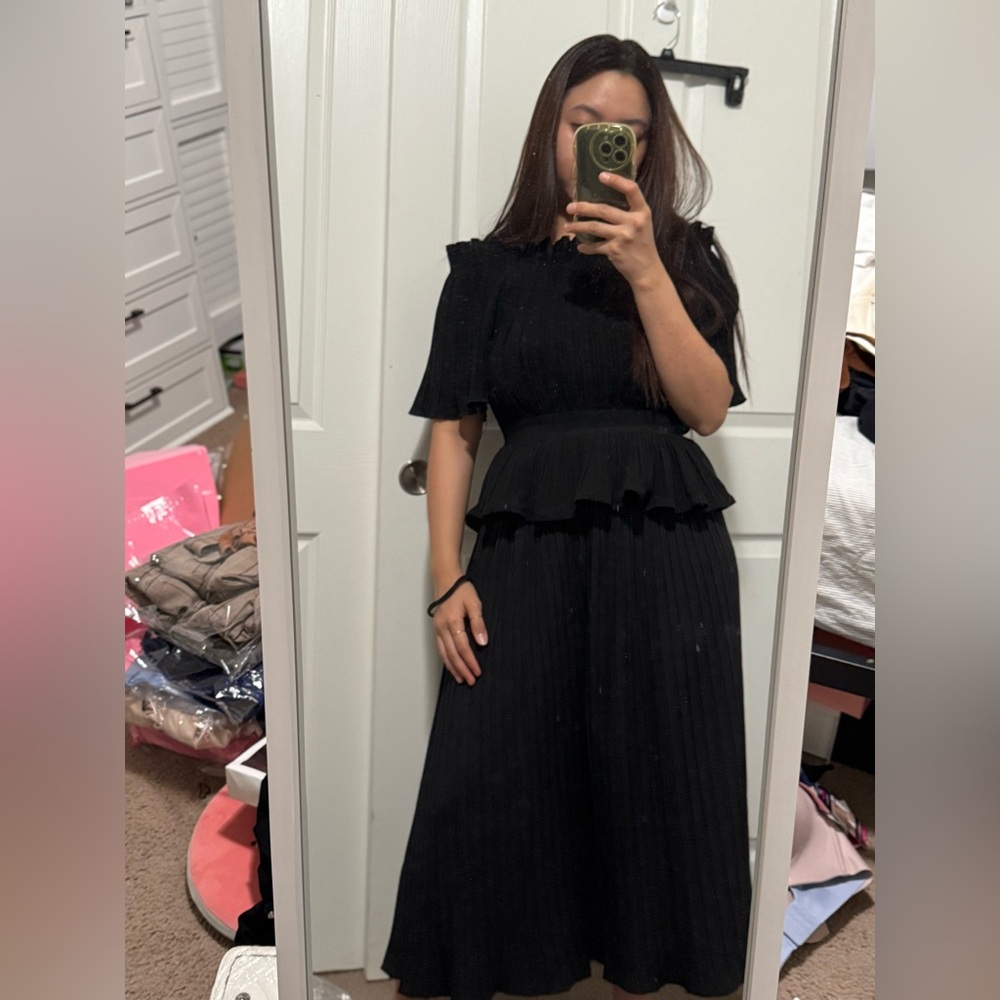 2 Pieces Set Off-Shoulder Top and Pants